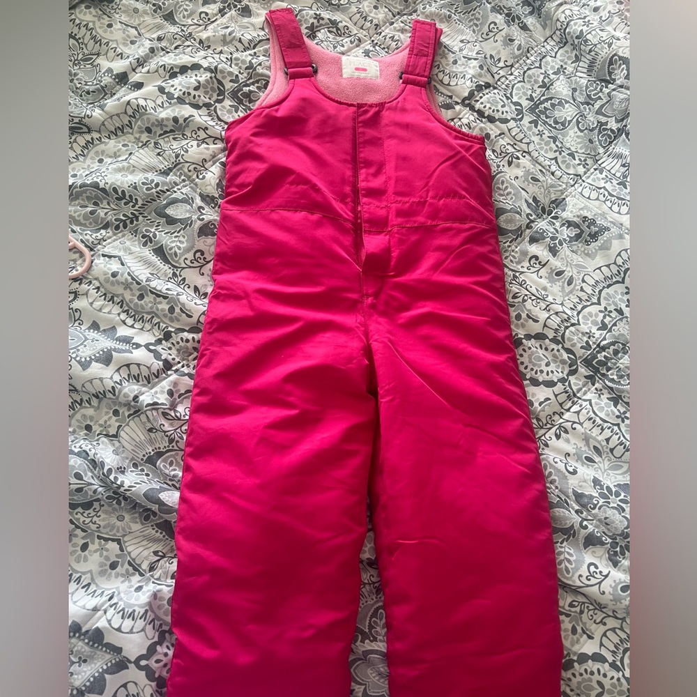 Carters 5T pink snow bib